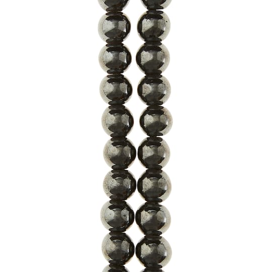 Hematite Round Beads, 8mm by Bead Landing&#x2122;